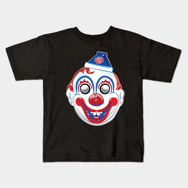 Vintage Clown Mask Kids T-Shirt by Gimmickbydesign